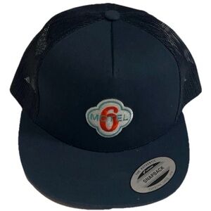 Vintage Style Motel 6 Throwback Logo Adult Trucker SnapBack Hat RARE